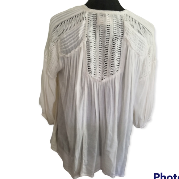 Boho peasant cotton gauzy floaty top, by Ralph Lauren Denim & Supply sz M - Picture 2 of 8